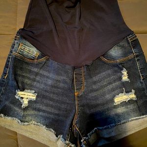 Maternity Denim Shorts